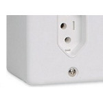 Sistema Box Ilumi 1 Tomada 2 Polos+Terra 10A. Branco - 63140