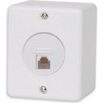 Sistema Box Ilumi 1 Tomada Modulo Rj-45 Branco - 6364