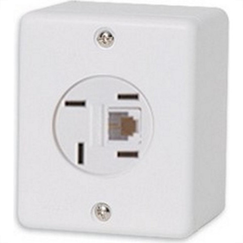 Sistema Box Ilumi 1 Tomada Telefone Modulo Branco - 6361