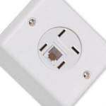 Sistema Box Ilumi 1 Tomada Telefone Modulo Branco - 6361