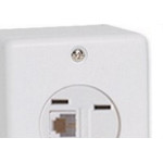 Sistema Box Ilumi 1 Tomada Telefone Modulo Branco - 6361
