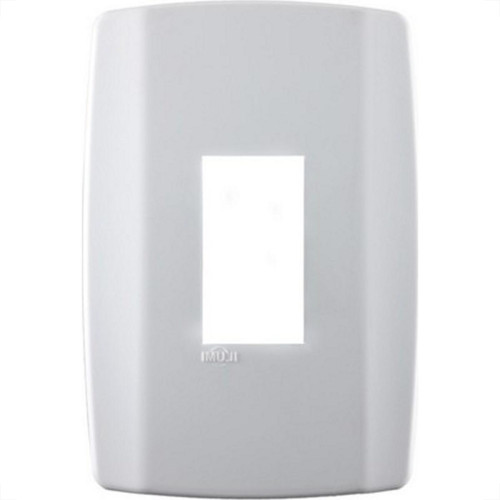Placa Conjunto Modular Slim 4X2 - 1 Modulo Vertical Branca 8206