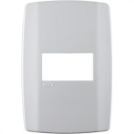Placa Conjunto Modular Slim 4X2 - 1 Modulo Horizontal Branca 8207