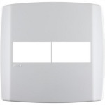 Placa Conjunto Modular Slim 4X4 - 1 Modulo + 1Modulo Separados Horizontais Branca 8306