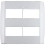 Placa Conjunto Modular Slim 4X4 - 2 Modulos + 2 Modulos Separados Branca 8307
