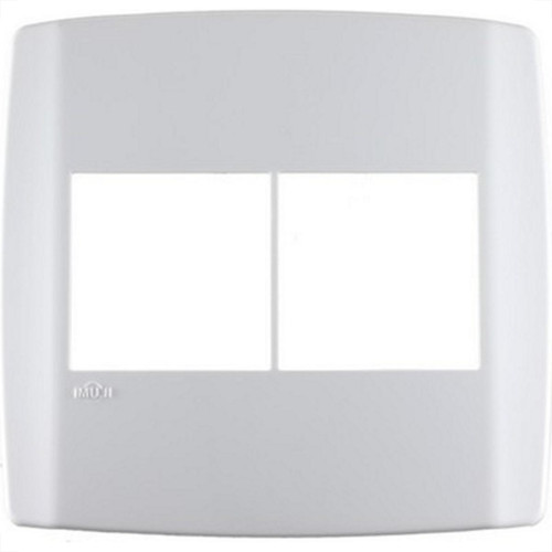 Placa Conjunto Modular Slim 4X4 - 2 Modulos + 2 Modulos Juntos Branca 8308