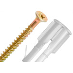 Bucha Fixacao Para Tijolo Baiano Sforplast Com Parafuso Chata Philips 4,5X60Mm - Mu 8X50Mm Pacote Com 50 Pecas