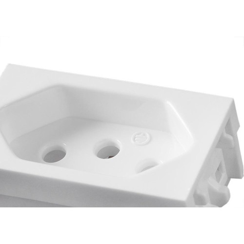 Modulo Ilumi Slim 1 Tomada 10A. Branco 81140
