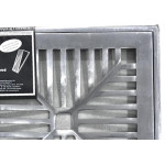 Grelha De Aluminio Com Porta Grelha Concava 15X15Cm