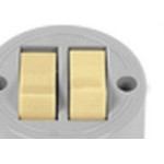 Interruptor Externo Ilumi Redondo Com 2 Teclas 1656 - Kit C/10 Pecas