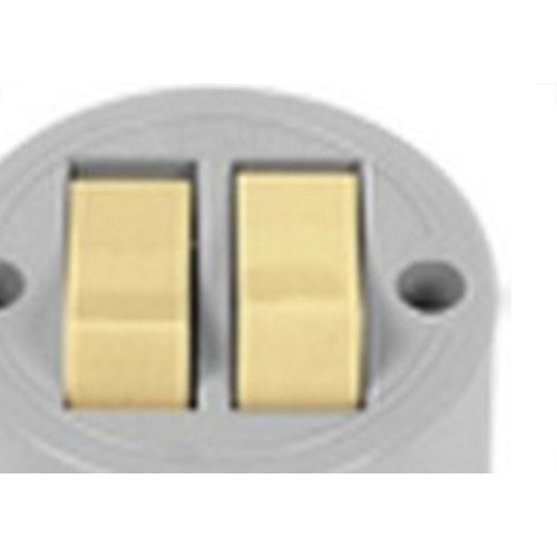 Interruptor Externo Ilumi Redondo Com 2 Teclas 1656 - Kit C/10 Pecas