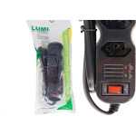 Filtro Linha Ilumi 4 Tomadas Com Teste De Tensao 127/220V. E Chave Disjuntora Cabo Pp 3X075Mm Preto - 34013