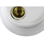 Plafon Decorativo Ilumi Duplo Branco 100W. 18092 Com 10 Pecas - Kit C/10 Pecas