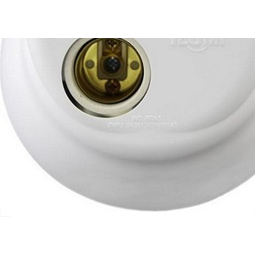 Plafon Decorativo Ilumi Duplo Branco 100W. 18092 Com 10 Pecas - Kit C/10 Pecas