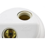 Plafon Decorativo Ilumi Duplo Branco 100W. 18092 Com 10 Pecas - Kit C/10 Pecas