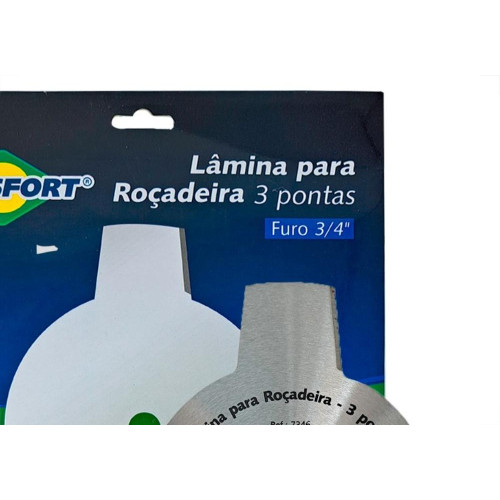 Lamina Para Rocadeira 3 Pontas Brasfort Furo 3/4''