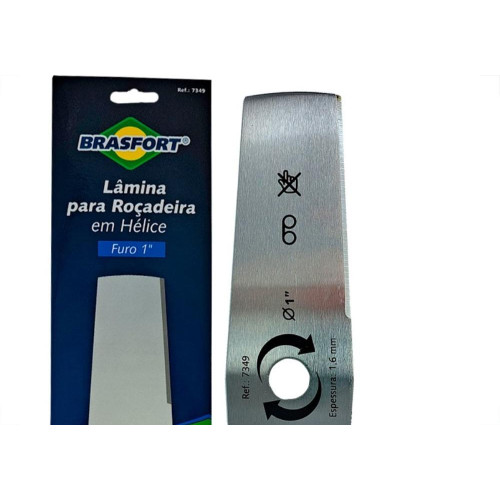 Lamina Para Rocadeira Helice Brasfort Furo 1''