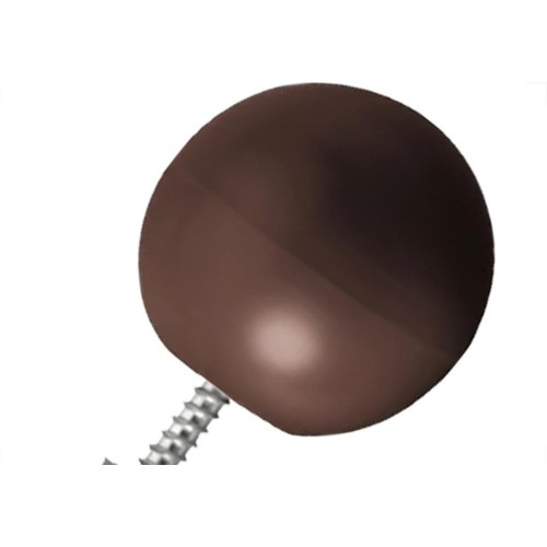 Batedor De Porta Sforplast Bola Marrom Pacote Com 10 Pecas
