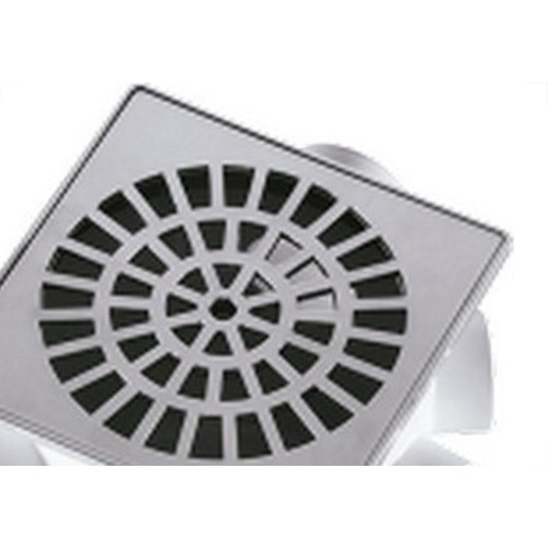 Caixa Sifonada Herc 150X150X50 Quadrada Cromada - 5255