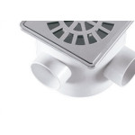 Caixa Sifonada Herc 100X100X50 Quadrada Cromada 5259