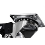 Rodizio Silicone Soprano Base Giratoria Com Trava 35Mm