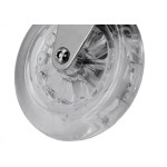 Rodizio Silicone Soprano Base Giratoria Com Trava 100Mm