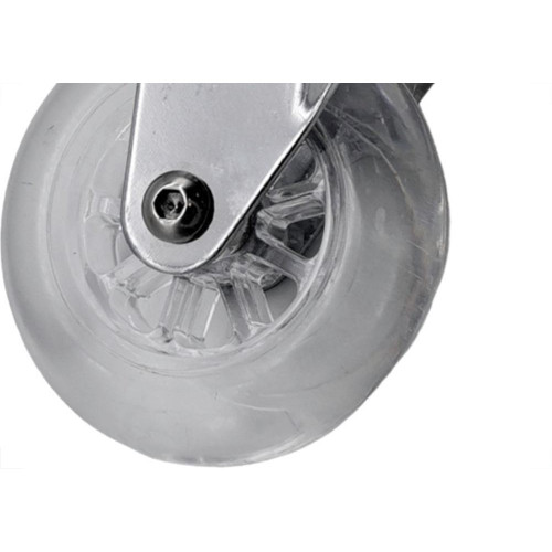 Rodizio Silicone Soprano Base Giratoria Sem Trava 75Mm