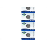Pilha Brasfort Bateria Litio 3V Cromado-2032 Cartela Com 5 Pecas
