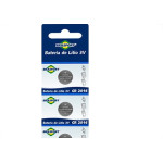 Pilha Brasfort Bateria Litio 3V Cromado-2032 Cartela Com 5 Pecas