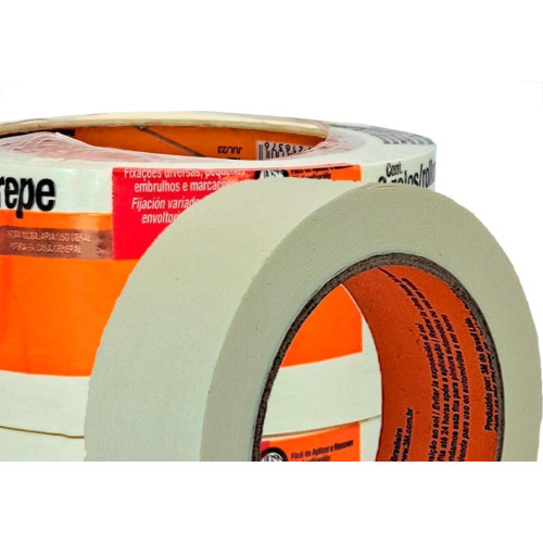 Fita Crepe 3M 101 La 48Mm X50M - Kit C/2 Pecas