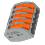 Conector Wago 5Polos - 0,08 A 4,0Mm - 32A. 222-415 - Kit C/10 Pecas