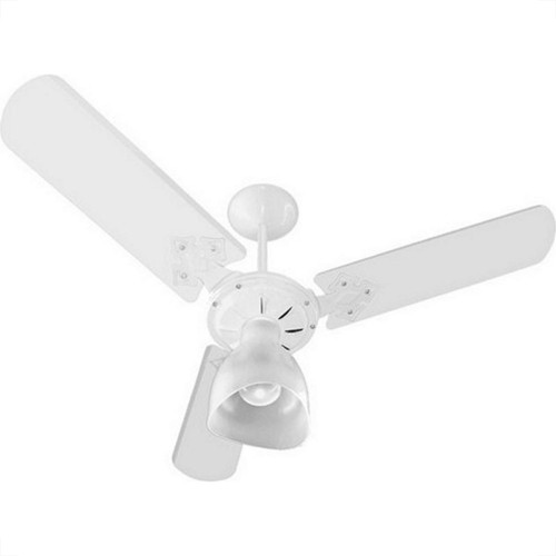 Ventilador Teto Venti-Delta 3 Pas Branco Com Globo 127V.