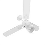 Ventilador Teto Venti-Delta 3 Pas Branco Com Globo 127V.