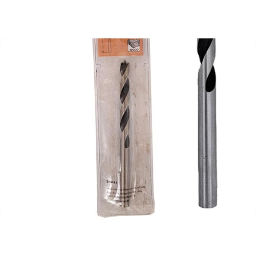 Broca Aco Carbono Madeira Makita 3 Pontas 6Mm - Kit C/5 Pecas