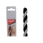 Broca Aco Carbono Madeira Makita 3 Pontas 8Mm - Kit C/5 Pecas