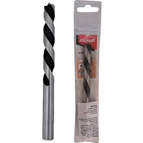 Broca Aco Carbono Madeira Makita 3 Pontas 10Mm - Kit C/5 Pecas