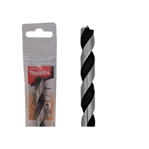 Broca Aco Carbono Madeira Makita 3 Pontas 10Mm - Kit C/5 Pecas