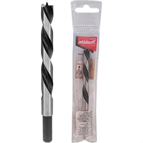 Broca Aco Carbono Madeira Makita 3 Pontas 12Mm - Kit C/5 Pecas