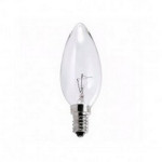 Lampada Vela Lisa Brasfort E-14 Clara 40Wx220V. - Kit C/5 Pecas
