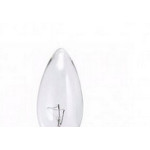 Lampada Vela Lisa Brasfort E-14 Clara 40Wx220V. - Kit C/5 Pecas