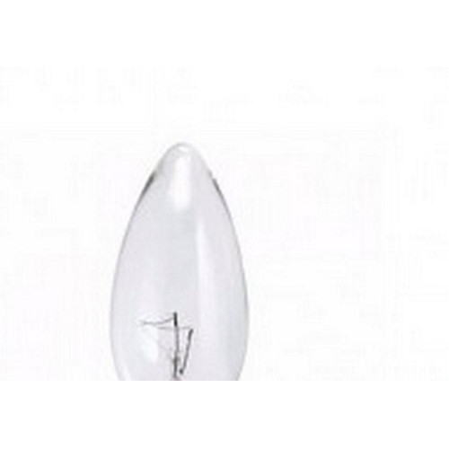 Lampada Vela Lisa Brasfort E-14 Clara 40Wx220V. - Kit C/5 Pecas