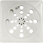 Grelha Plastica Quadrada Branca Overtime 15X15Cm Com Fecho