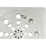 Grelha Plastica Quadrada Branca Overtime 15X15Cm Com Fecho
