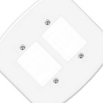 Placa Conjunto Fame Blanc 4X4 F-33 - 3 Interruptores + 3 Interruptores - 957