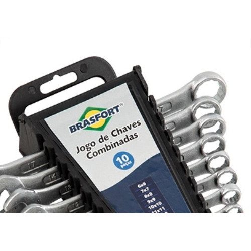 Chave Combinada Jogo Brasfort 6 A 17Mm Com 10 Pecas - 6033