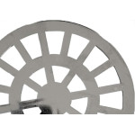 Grelha Plastica Redonda Cromada Simplas 10X10Cm