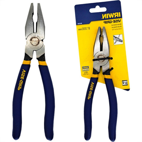 Alicate Universal Irwin Cromo Vanadio 8'' Uso Geral Azul