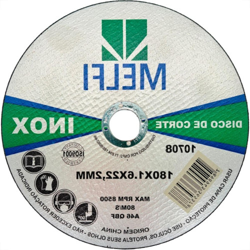 Disco Aco Inox Melfi 180Mmx1,6Mmx22,2Mm - 10708
