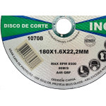 Disco Aco Inox Melfi 180Mmx1,6Mmx22,2Mm - 10708