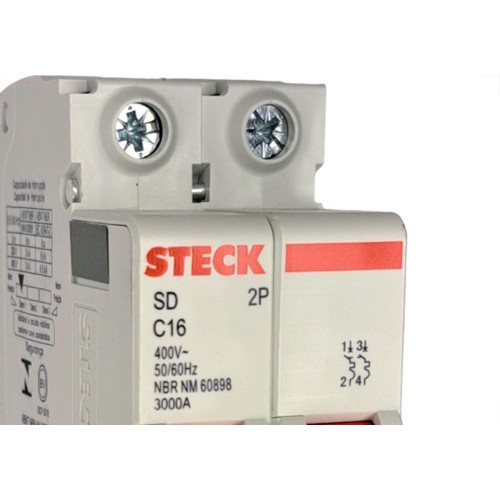 Disjuntor Steck ''Din'' Bipolar 16A. C